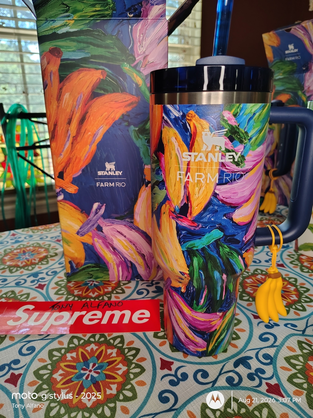 Stanley x Farm Rio Painted Bananas 40oz Quencher BNIB - In Hand Ships Fast